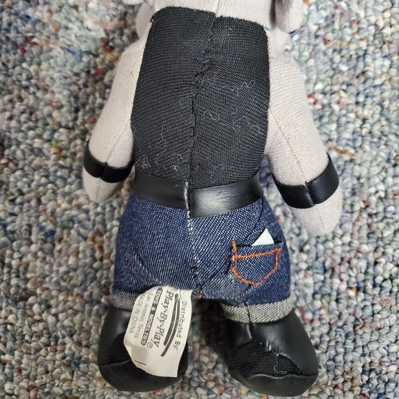 PLUSH BULLDOG WITH HARLEY-DAVIDSON FLAMES ON FRONT - Picture 3 of 3